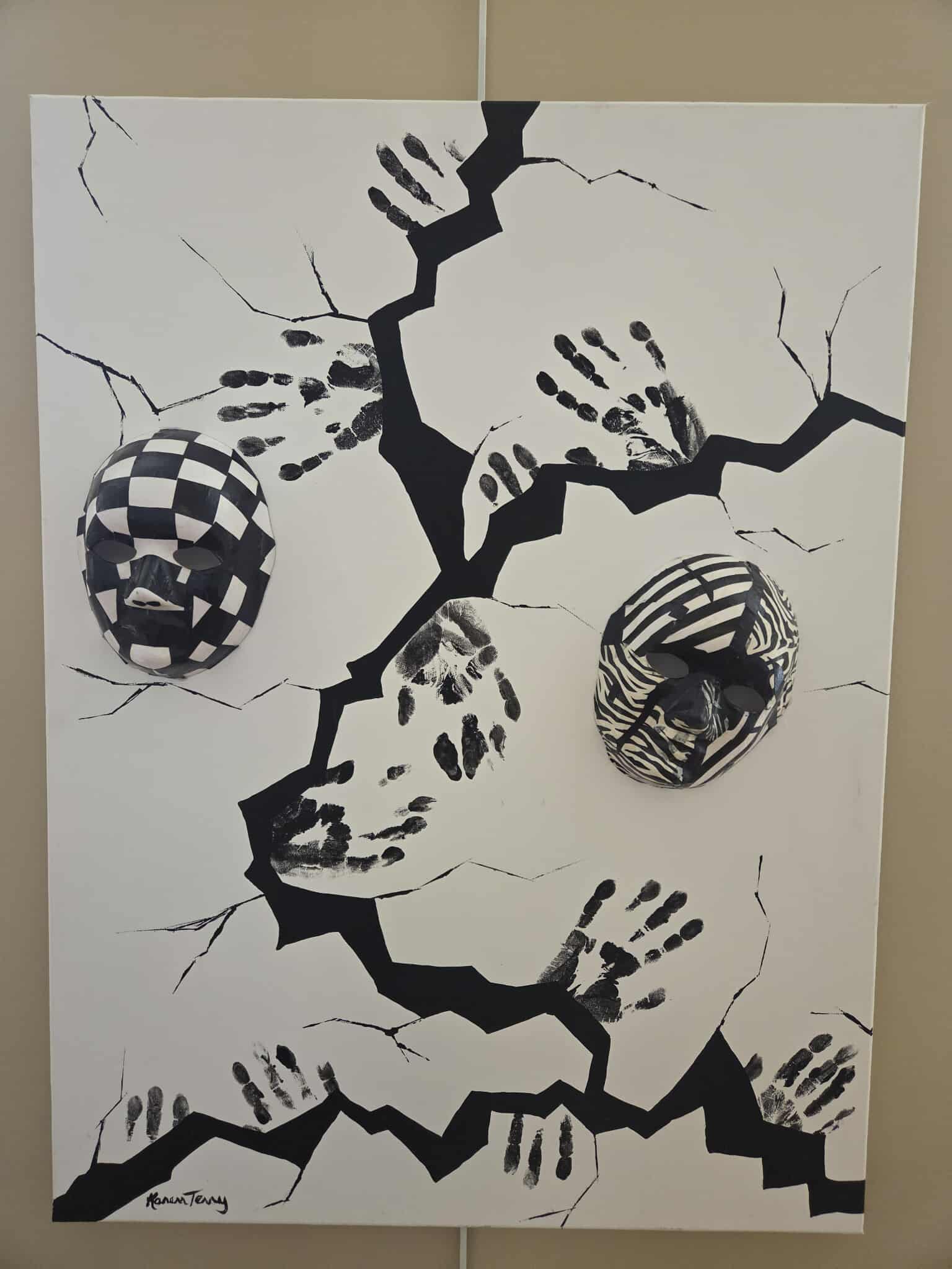 Mug of Sisterly Love art of two hands holding a mug